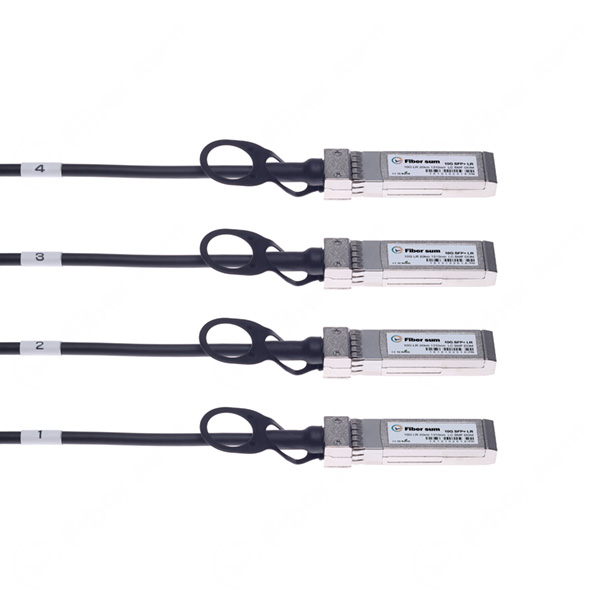 Cisco QSFP-4SFP25G-CU3M Compatible 100G-DAC-CU QSFP28 to 4xSFP28 Passive 3M (9.8ft) 30AWG Direct Attach Cables